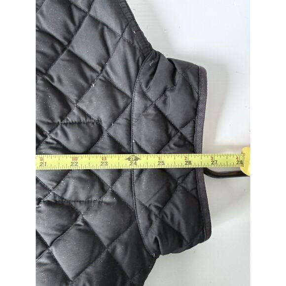 J Crew Women’s Black Quilted 70% Down Coat /Jacket Full Zip /Snaps /Pockets Sz S - Picture 10 of 10